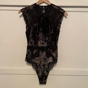 Velvet thong bodysuit **brand new ***